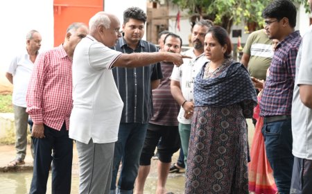 रायपुर बारिश - बारिश से जलभराव पर तुरंत एक्शन: महापौर और आयुक्त ने खुद किया निरीक्षण, घर-घर पहुंचाई राहत