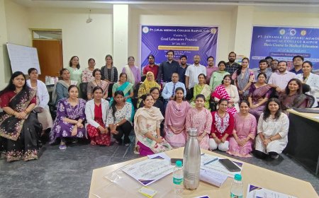 प्रयोगशालाओं में सुधार की दिशा में अहम पहल - रायपुर मेडिकल कॉलेज में ‘गुड लेबोरेटरी प्रैक्टिसेज’ पर पहली कार्यशाला सम्पन्न
