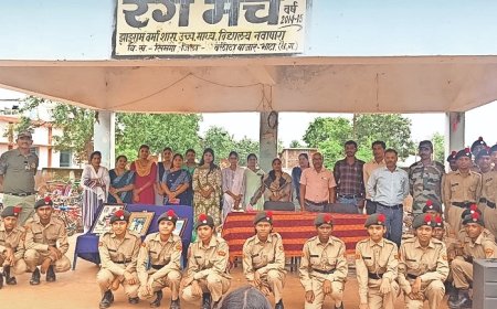 कारगिल विजय दिवस शहीदों को दी श्रद्धांजलि  - एनसीसी और आर्मी अफसरों ने छात्रों को पढ़ाया वीरता का पाठ 