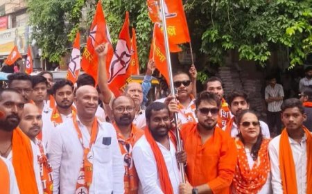 शिवसेना की त्रिशूल यात्रा में गूंजा जयघोष, हटकेश्वरनाथ को अर्पित किया त्रिशूल