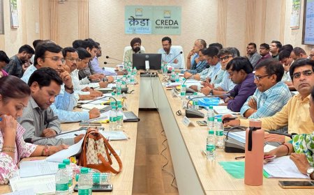 क्रेडा की मासिक समीक्षा बैठक  कार्यों में तेजी, पारदर्शिता और जवाबदेही पर ज़ोर