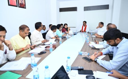 उपमुख्यमंत्री श्री विजय शर्मा की अध्यक्षता में पंचायत विभाग की बैठक प्रारंभ