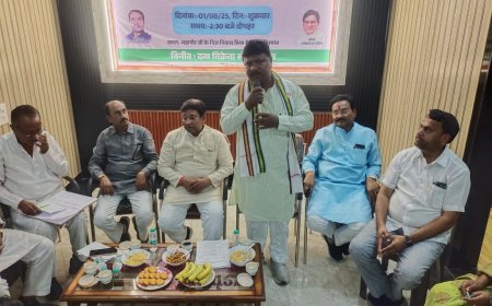 संगठन सृजन कार्यक्रम, बिरगांव ब्लॉक में मंडल अध्यक्ष नियुक्ति के लिए हुई बैठक