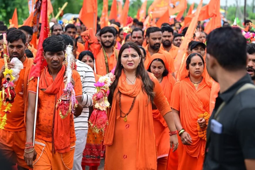 कांवड़ पर कदम, दिल में श्रद्धा – 151 किमी की आस्था यात्रा पर निकलीं भावना बोहरा