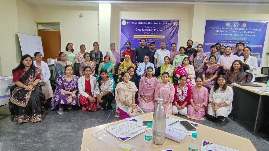 प्रयोगशालाओं में सुधार की दिशा में अहम पहल - रायपुर मेडिकल कॉलेज में ‘गुड लेबोरेटरी प्रैक्टिसेज’ पर पहली कार्यशाला सम्पन्न