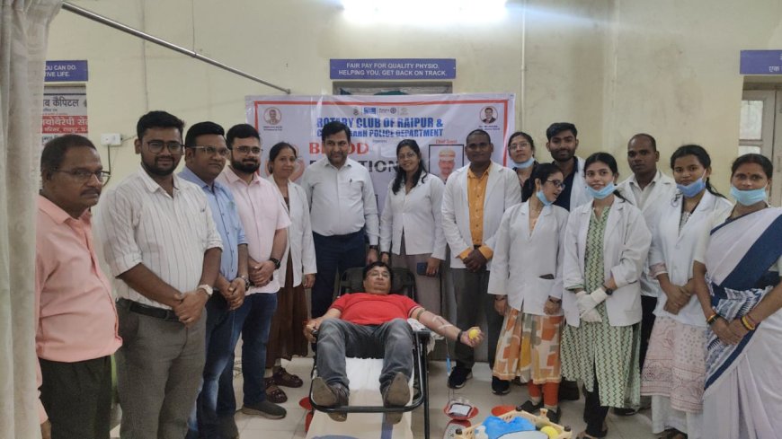 रक्त दान से लाभांवित होंगे थैलेसीमिया पीड़ित और  पुलिसकर्मी 