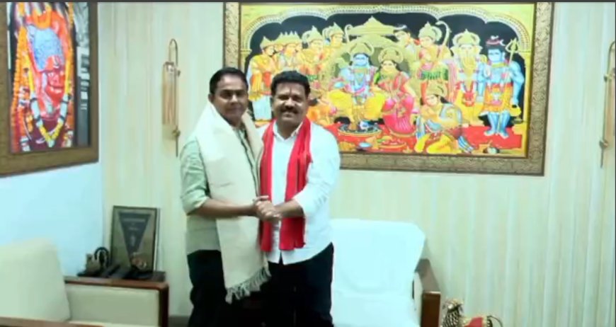 रायपुर बिग ब्रेकिंग - गृह मंत्री विजय शर्मा के घर पहुंचे अनूप एंटनी. 