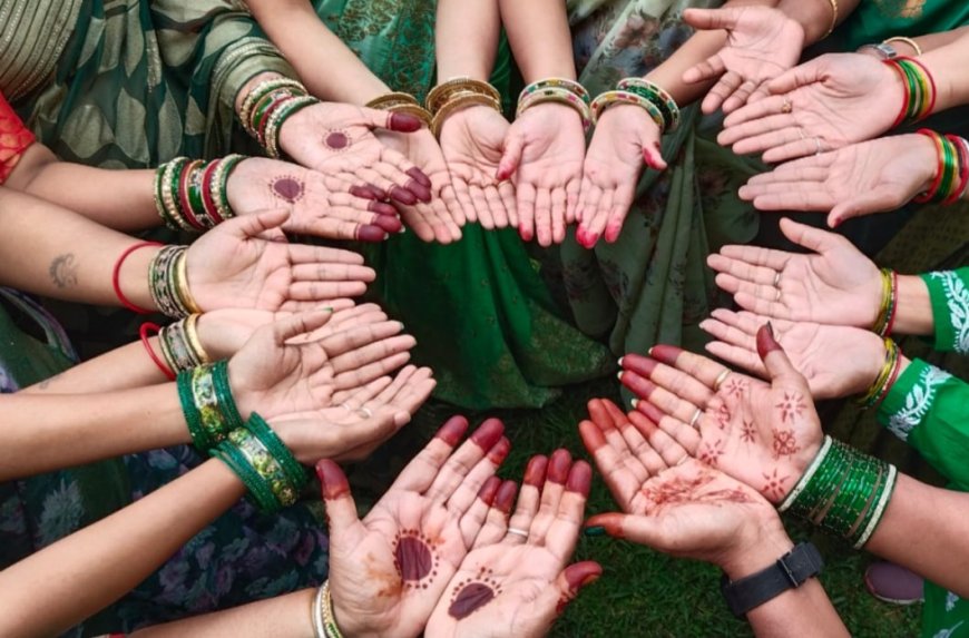 इंद्रावती भवन की मातृ शक्तियों ने सावन उत्सव में दिखाया पारंपरिक रंग 