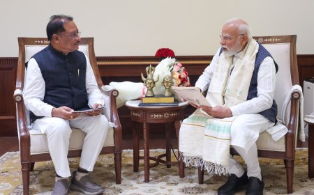 प्रधानमंत्री से मुलाक़ात में मुख्यमंत्री साय ने खोला विकास का खाका