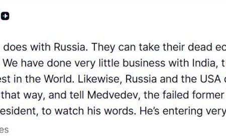 ट्रम्प ने भारत को ‘डेड इकोनॉमी’ बताया, आज से 25% टैरिफ लागू