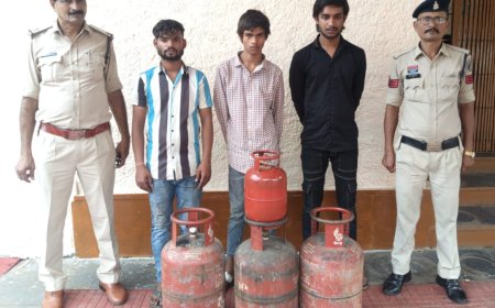 उरला में ताला तोड़कर गैस सिलेंडर चोरी, तीन शातिर चोर गिरफ्तार