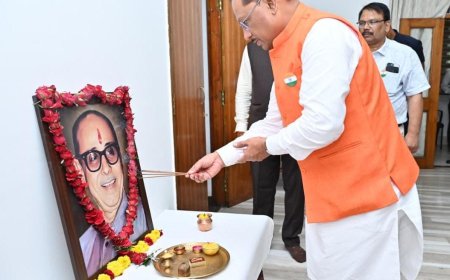 मुख्यमंत्री ने स्वर्गीय श्री कुशाभाऊ ठाकरे की जयंती पर किया नमन