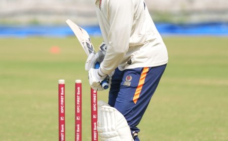 बुची बाबू क्रिकेट टूर्नामेंट , संजीत देसाई की पारी से संभला छत्तीसगढ़