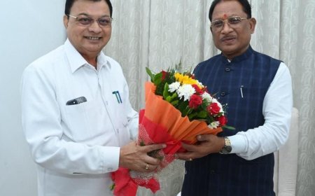 भेंट मुलाकात: मुख्यमंत्री साय से उद्योग मंत्री ने की भेंट  