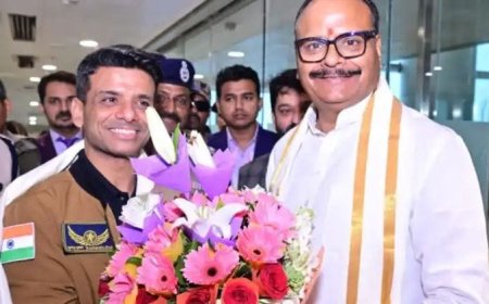 गौरव और गर्व :अंतरिक्ष यात्रा के बाद पहली बार लखनऊ पहुंचे शुभांशु शुक्ला, हुआ जबरदस्त स्वागत