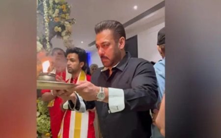 सलमान खान ने की बप्पा की आरती