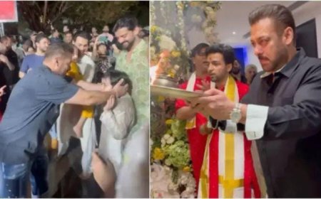 गणपति विसर्जन में ढोल-नगाड़ों पर झूमते दिखे सलमान खान