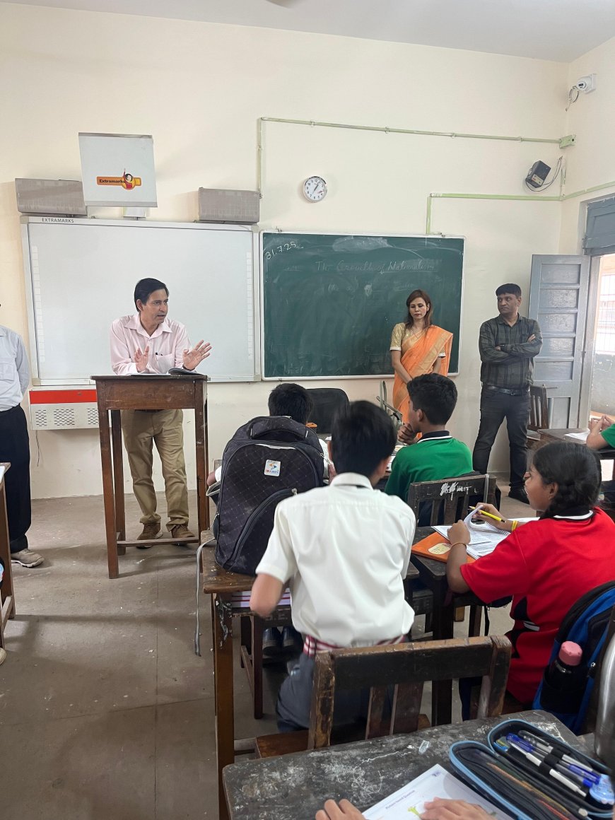 नई पहल ,बस्ते का बोझ कम करने स्कूलों का औचक निरीक्षण