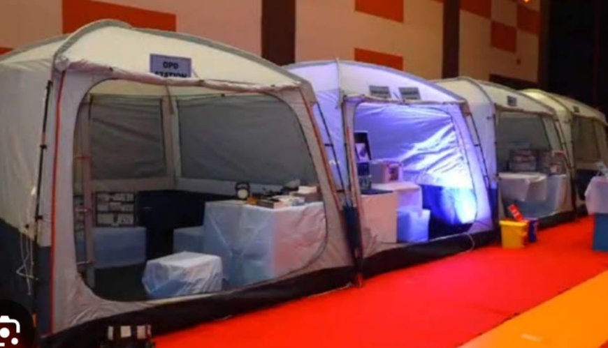 आपदा में जीवन रक्षा, रायपुर  पहुंचा चलता-फिरता अस्पताल, 20 मिनट में तैयार होगा 200 बेड