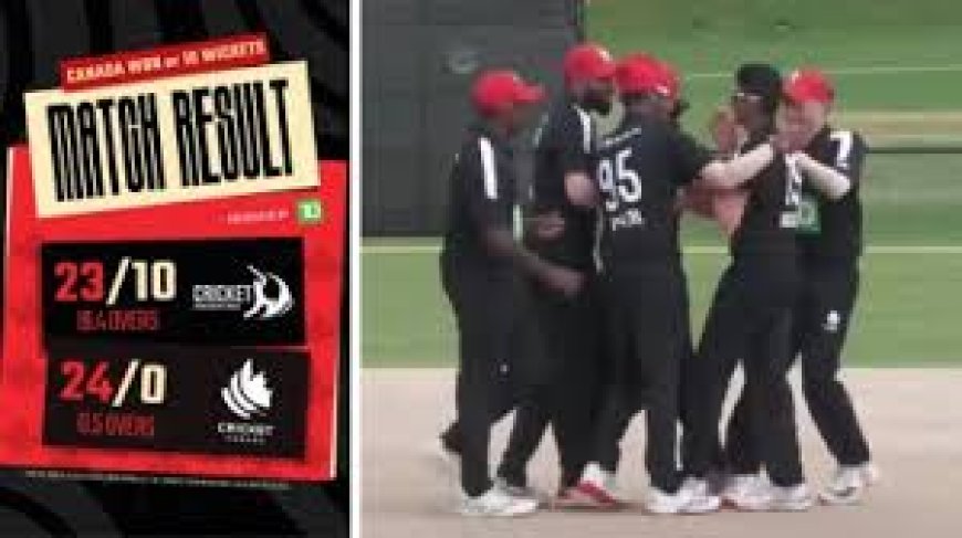 5 गेंदों में खत्म वनडे! कनाडा ने रचा क्रिकेट का अनोखा कारनामा