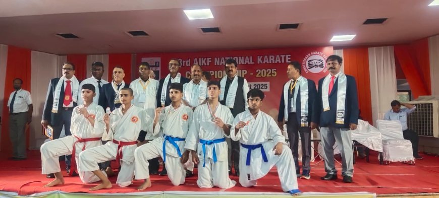 33वीं राष्ट्रीय कराते प्रतियोगिता में  मध्यप्रदेश ने मारी बाजी   