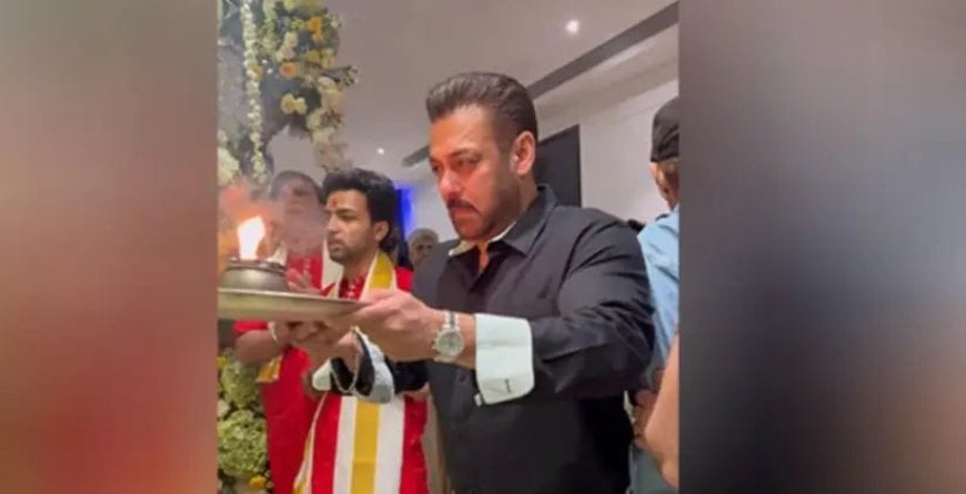 सलमान खान ने की बप्पा की आरती