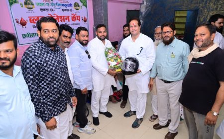 ईद मिलादुन्नबी पर स्वास्थ्य जांच एवं रक्तदान शिविर संपन्न