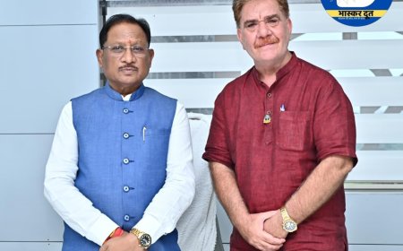 मुख्यमंत्री से हार्टफुलनेस संस्थान के डायरेक्टर ने की सौजन्य भेंट