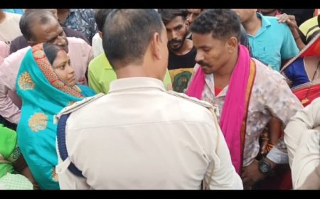 जांजगीर चांपा :  करही गांव के ग्रामीणों ने बिर्रा चौंक में किया चक्काजाम 