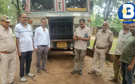 कुंवारपुर में बड़ी कार्रवाई: नीलगिरी लकड़ी से भरा ट्रक जब्त, लाखों की अवैध तस्करी का भंडाफोड़.