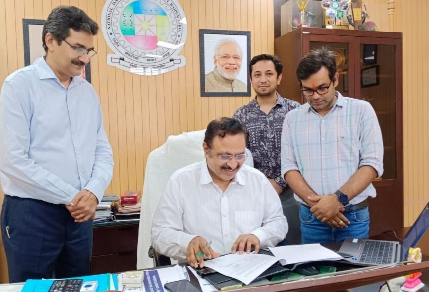 उपलब्धि: रायपुर एनआईटी-एफआईई को राष्ट्रीय इन्क्यूबेटर पुरस्कार 