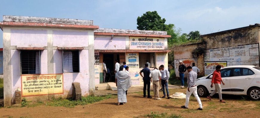 करोड़ो के चना बीमा घोटाला जांच टीम पहुंची आम गांव  छुरिया